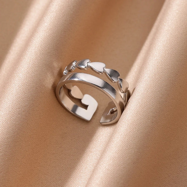 bague argent cœur carlina
