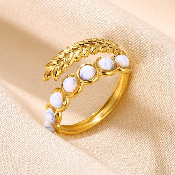 bague pierre blanche cleo