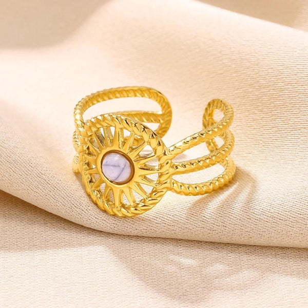 bague pierre blanche fanny