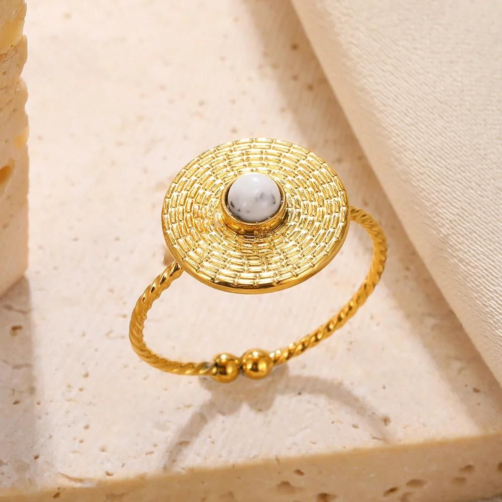 bague pierre blanche ida