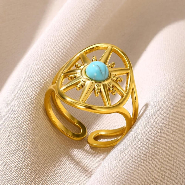 bague pierre bleue francesca