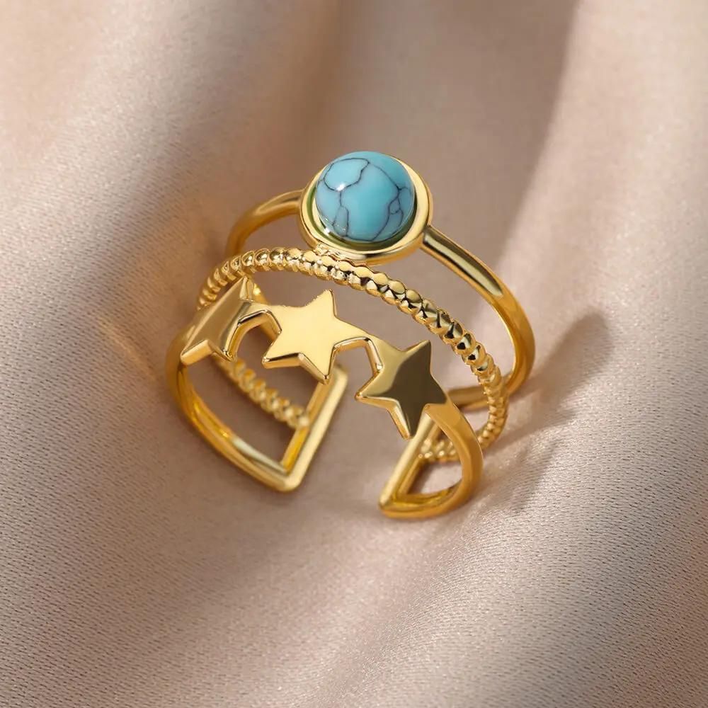 bague pierre bleue giuliana