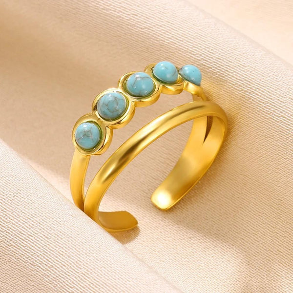 bague pierre bleue ivana