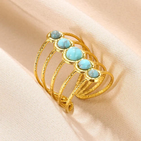 bague pierre bleue nella