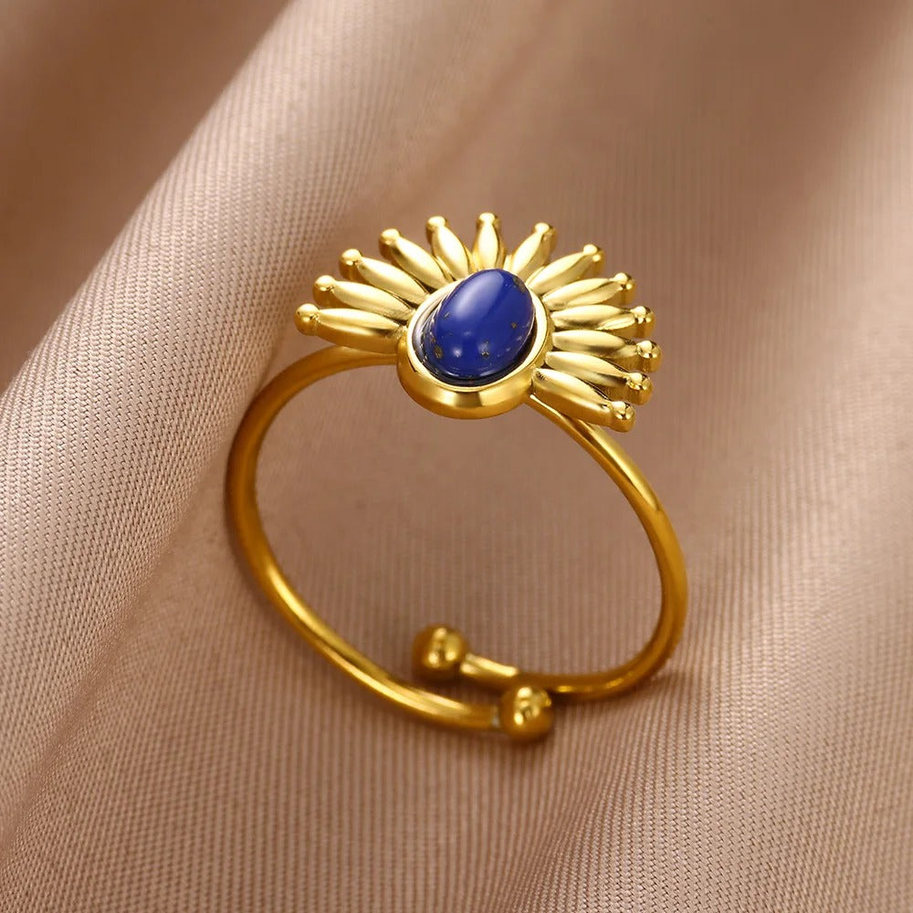bague pierre bleue orsola