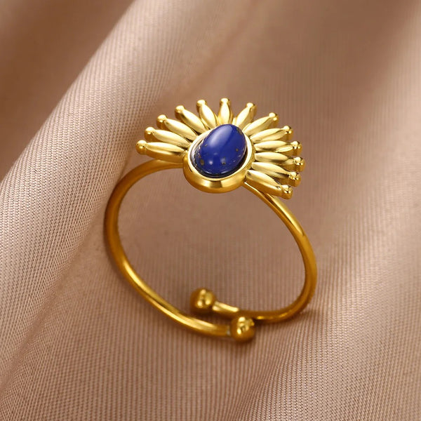 bague pierre bleue orsola