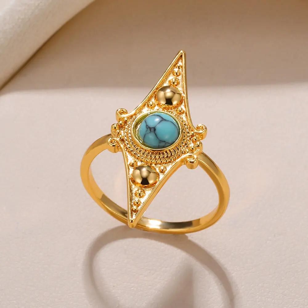 bague pierre bleue quintilia