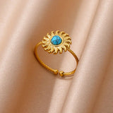 bague pierre bleue silvia