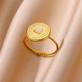 bague pierre naturelle natale