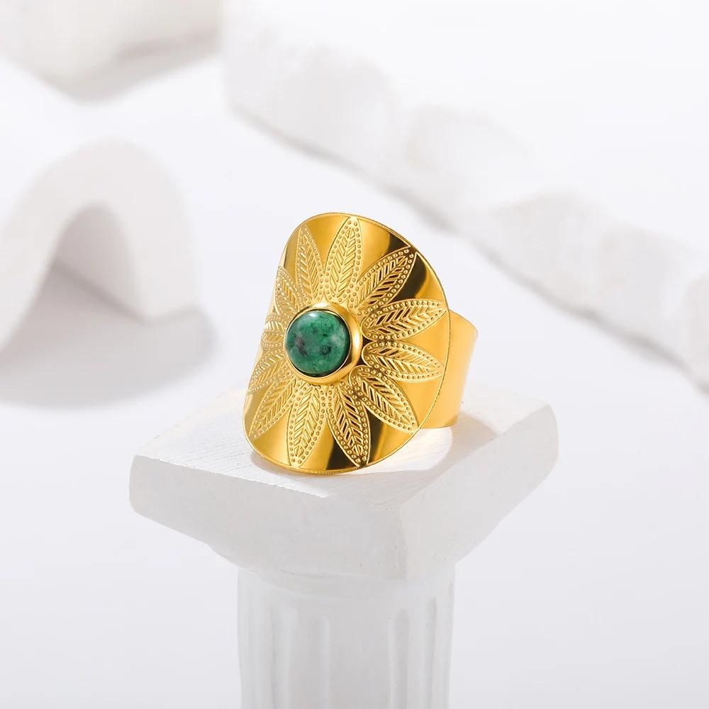 bague pierre verte anna
