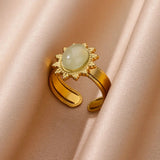 bague pierre verte liliana